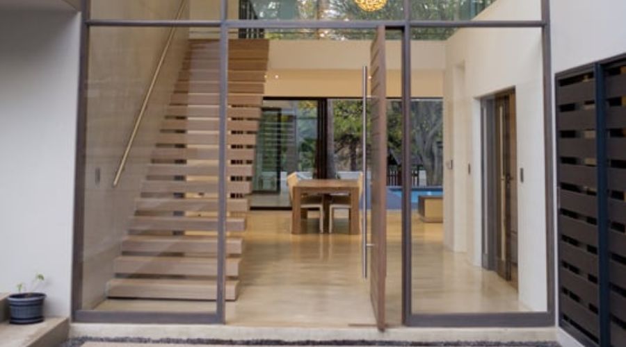 aluminium pivot door designs
