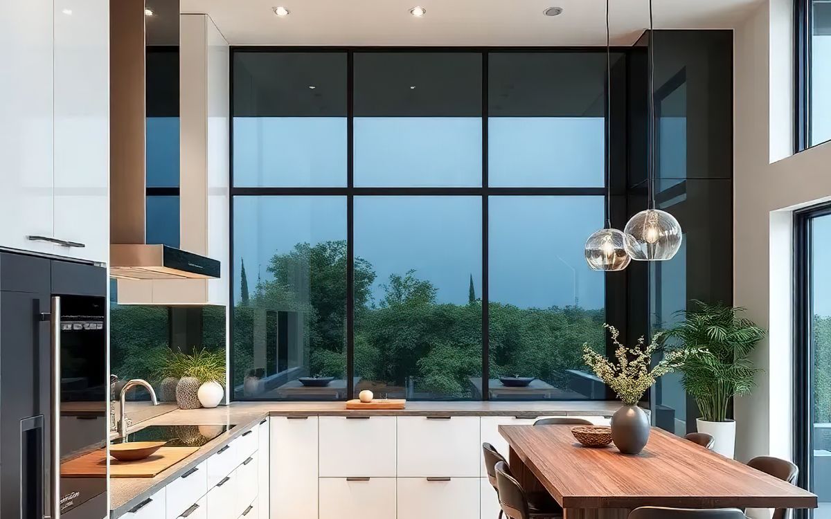 window above kitchen sink